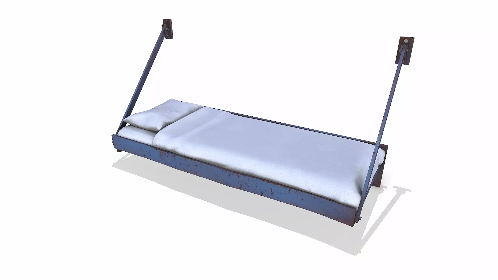 Prison Wall Bed Low-poly PBR Low-poly 3D model