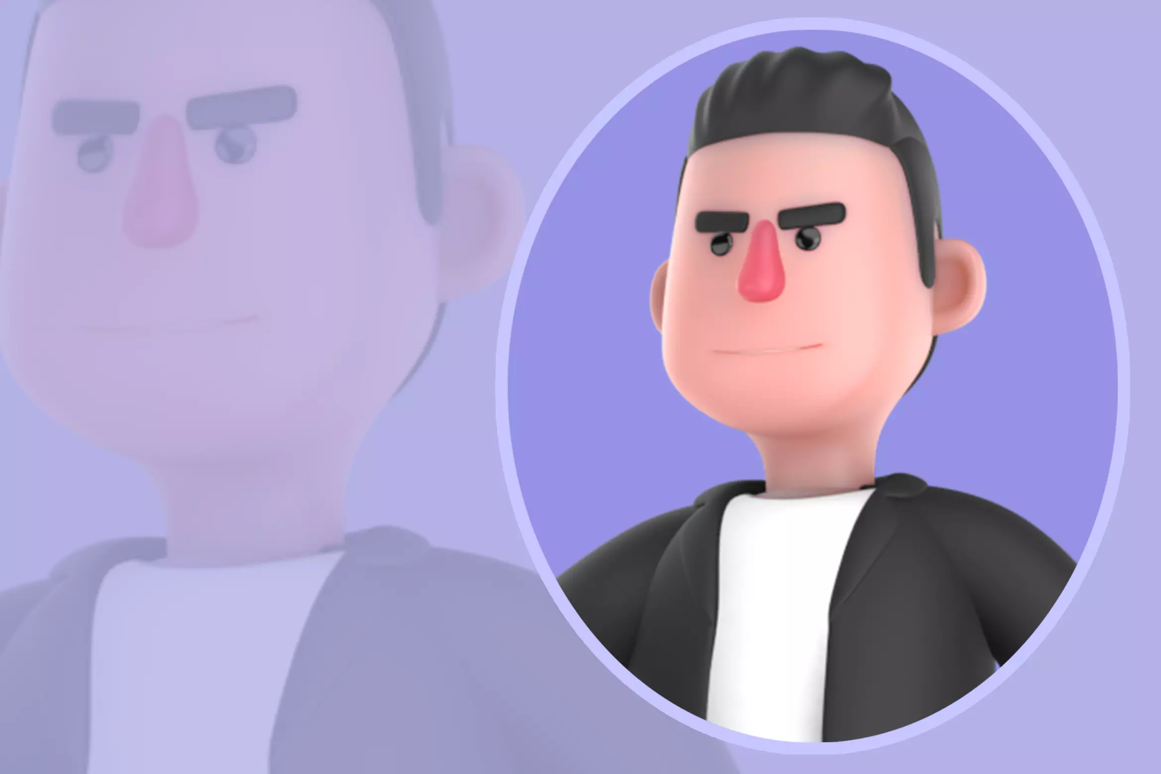 Stylized 3D Musician Character - Cartoon Podium Speaker 3D model
