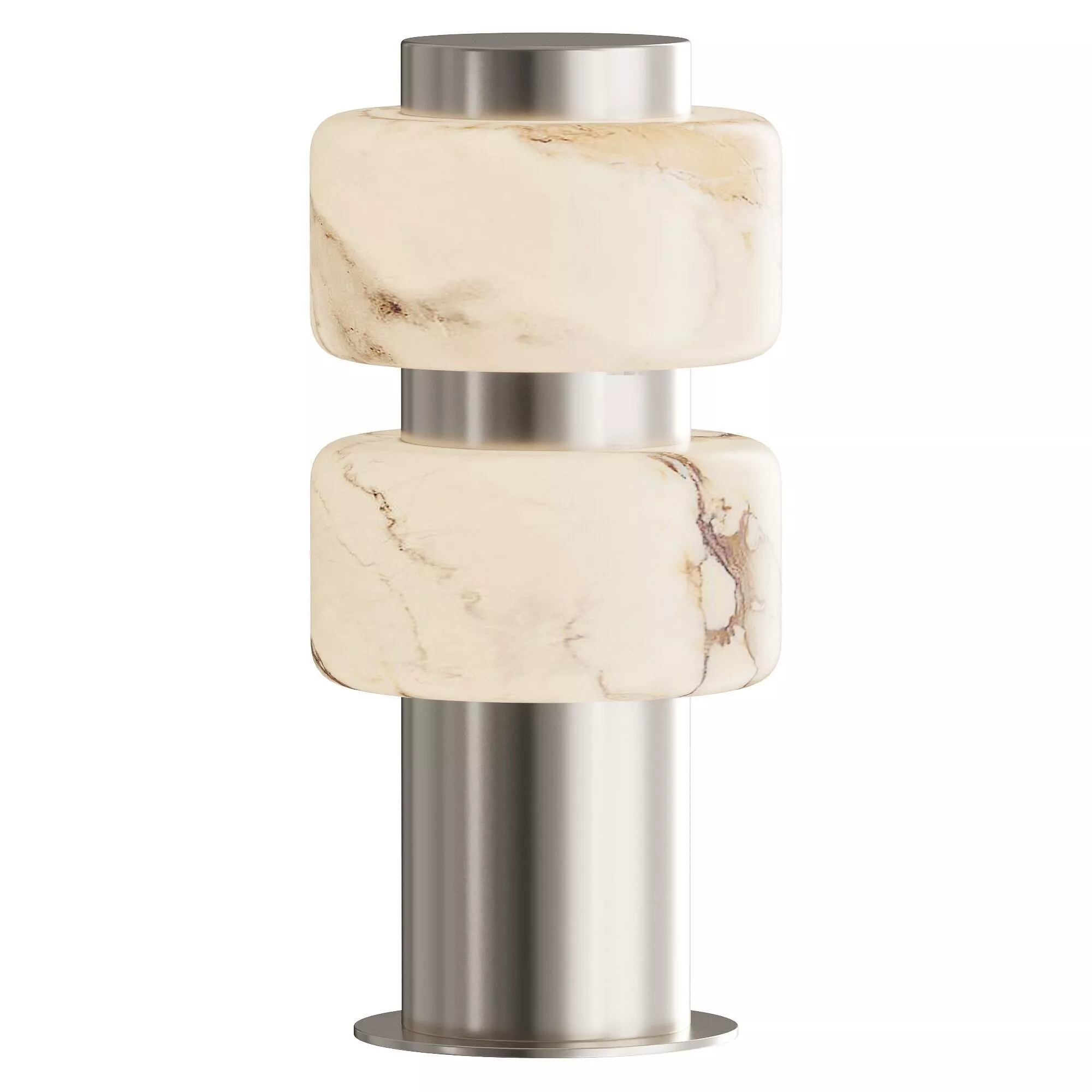 Double Alabaster Table Lamp ARCADIA70 Duo 3D model