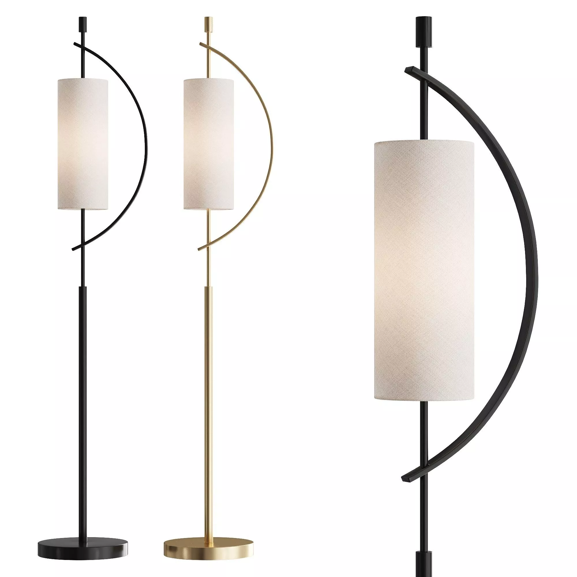 Lite Source Renessa Floor Lamp 3D model