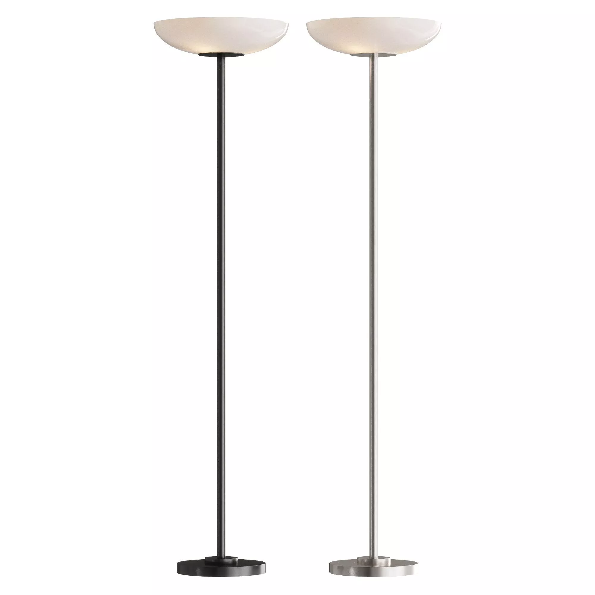 Possini Euro Nickel Light Blaster Torchiere Lamp 3D model