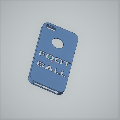 iPhone 5 case football 3D print model