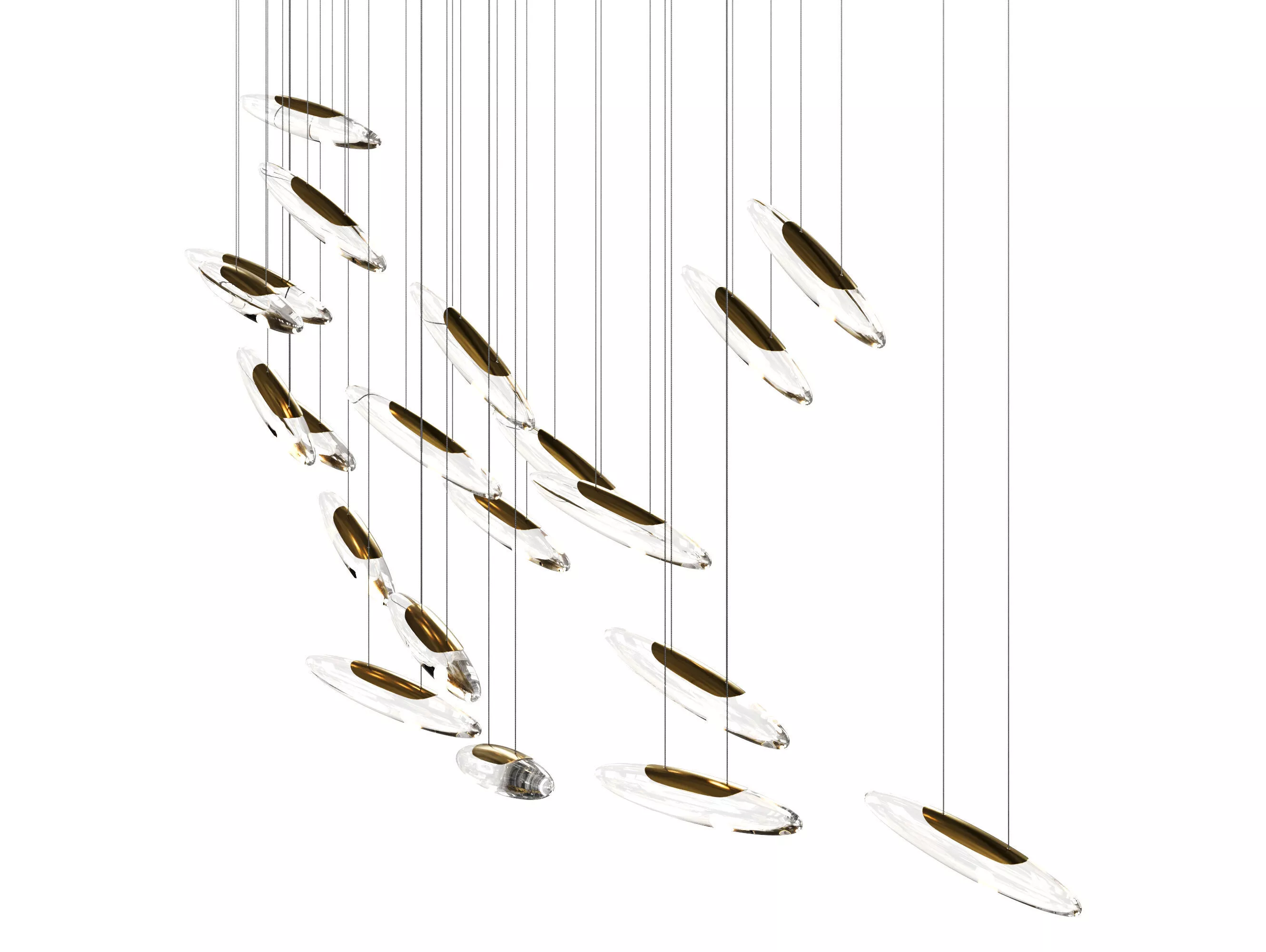 Moonlight 20 Pendant Lamp by Ochre 3D model
