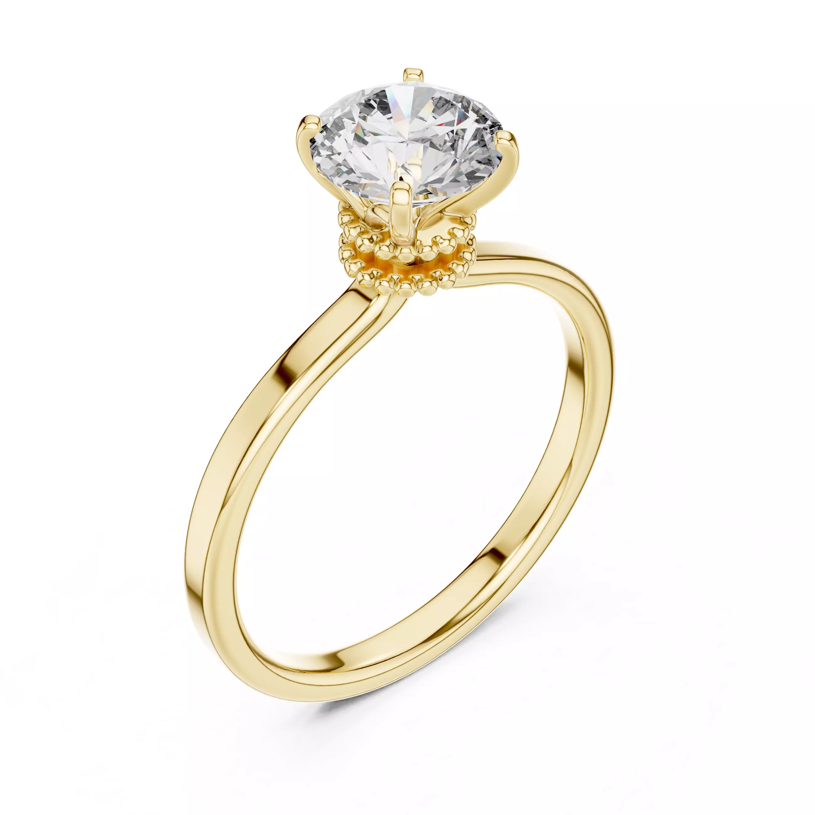 Women Ring Render 3dm STL MP4 Details 3D print model