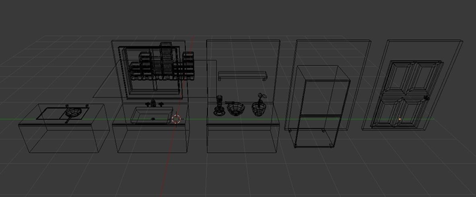 HI-POLY Kitchen Tileset