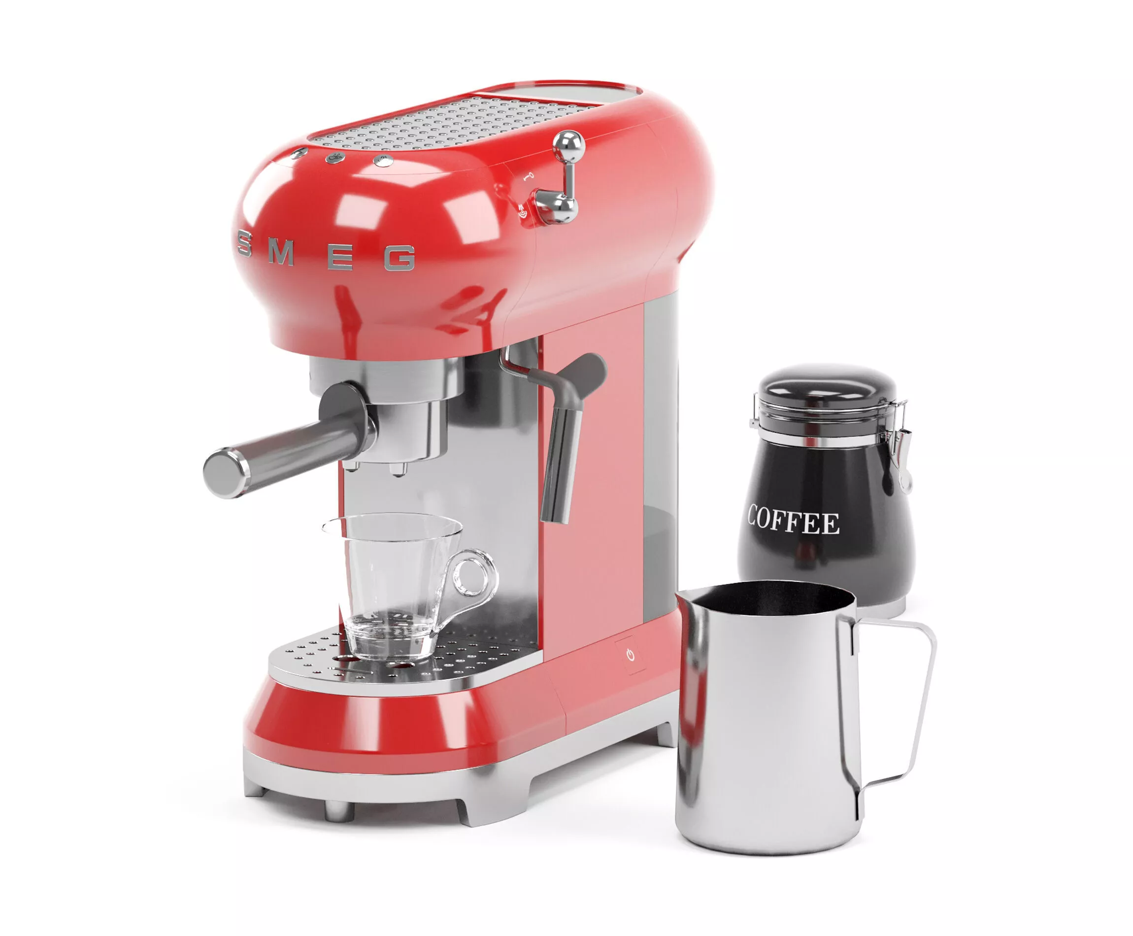 SMEG espresso coffee machine 3D model