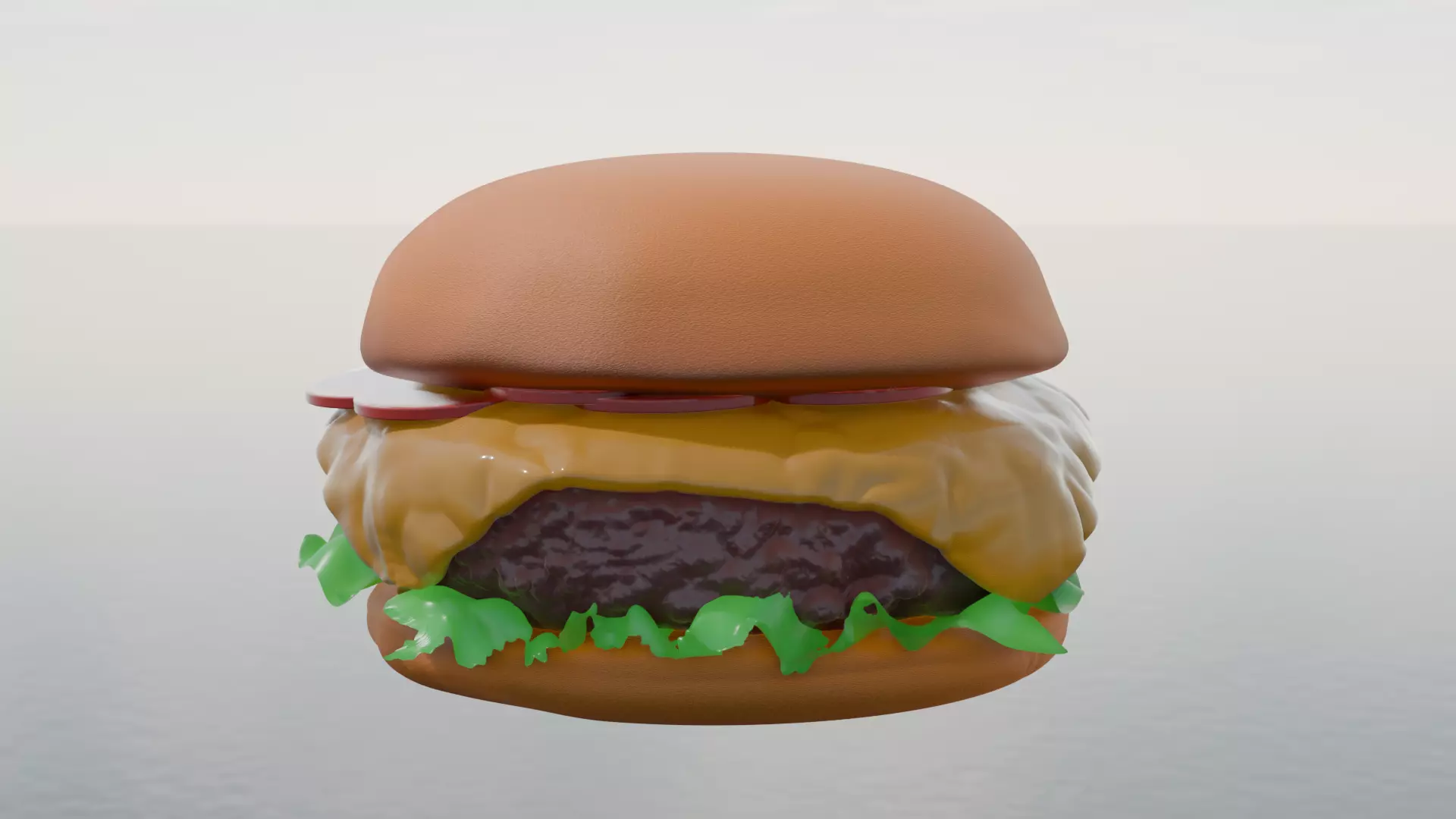 Classic Gourmet Cheeseburger Free 3D model