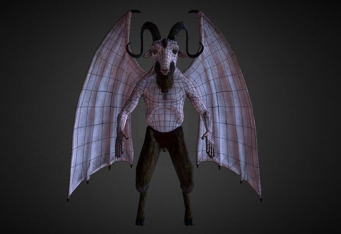 Archangel Azazel Low-poly 3D model