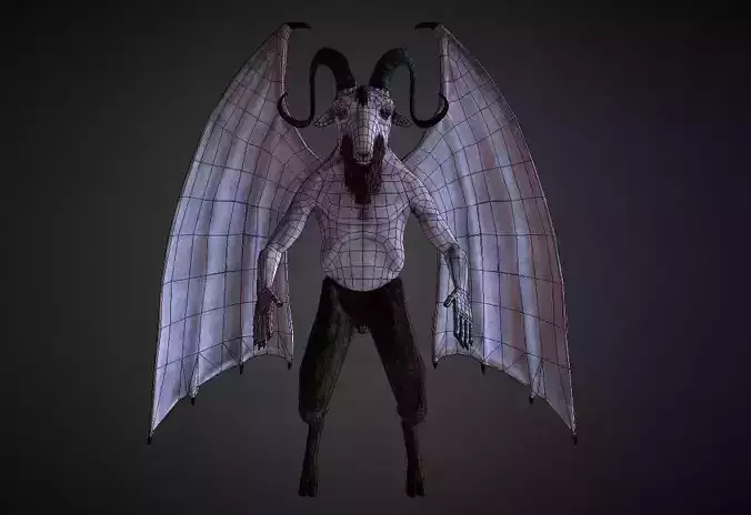 Archangel Azazel Low-poly 3D model
