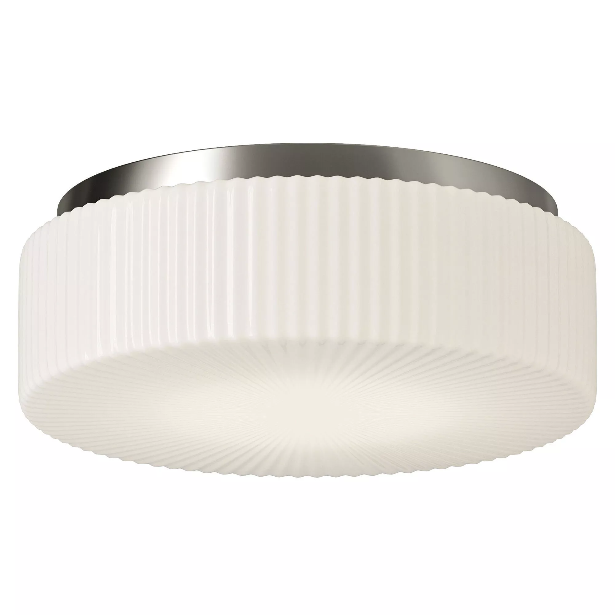 Lumina Flush Mount 14 Brushed Nickel 3D model