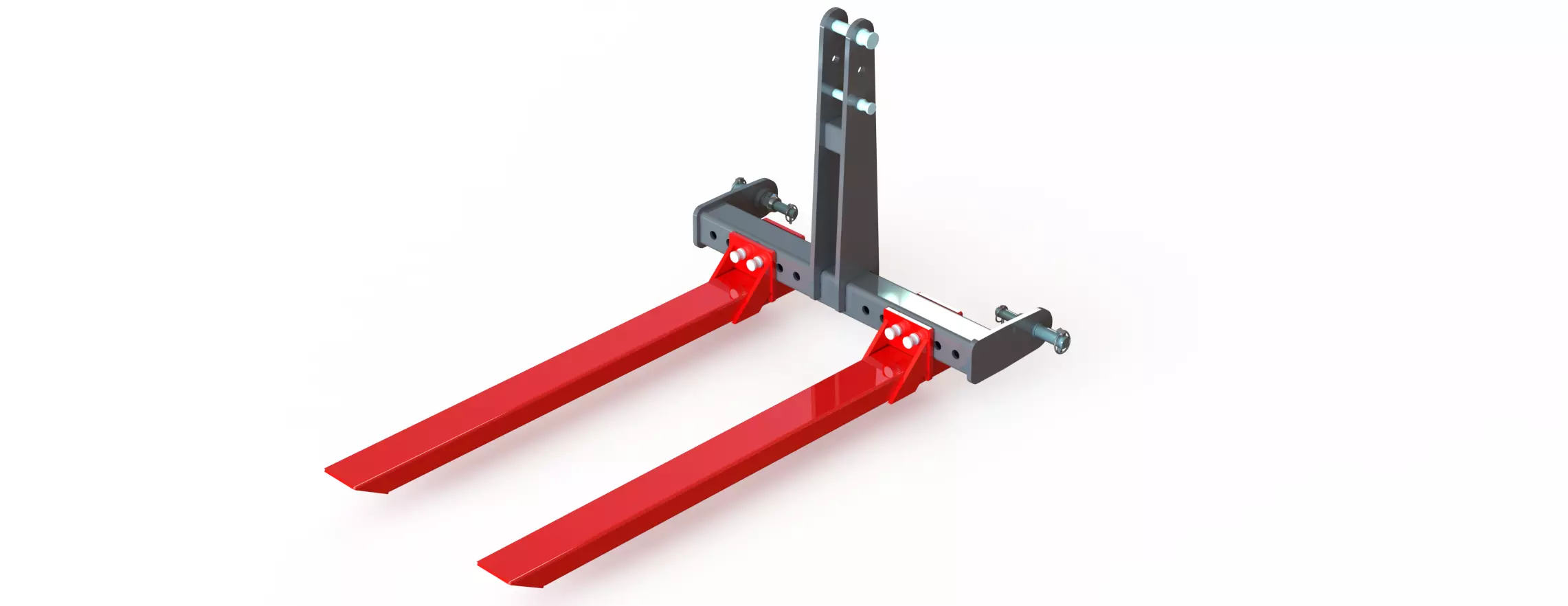 WG 1029 - STL Mounted pallet fork 3D model