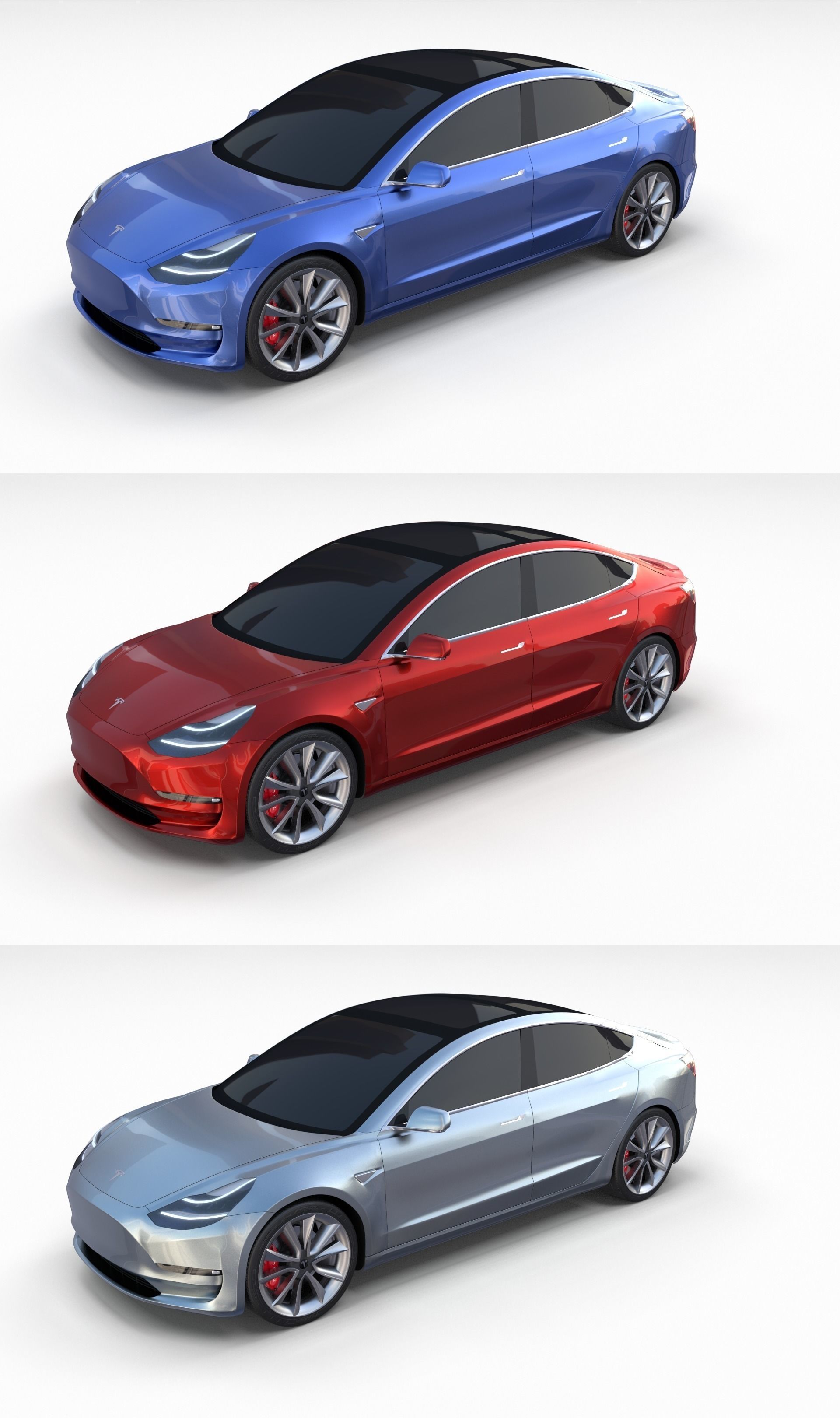 Tesla Model 3 Pack 3D model_0