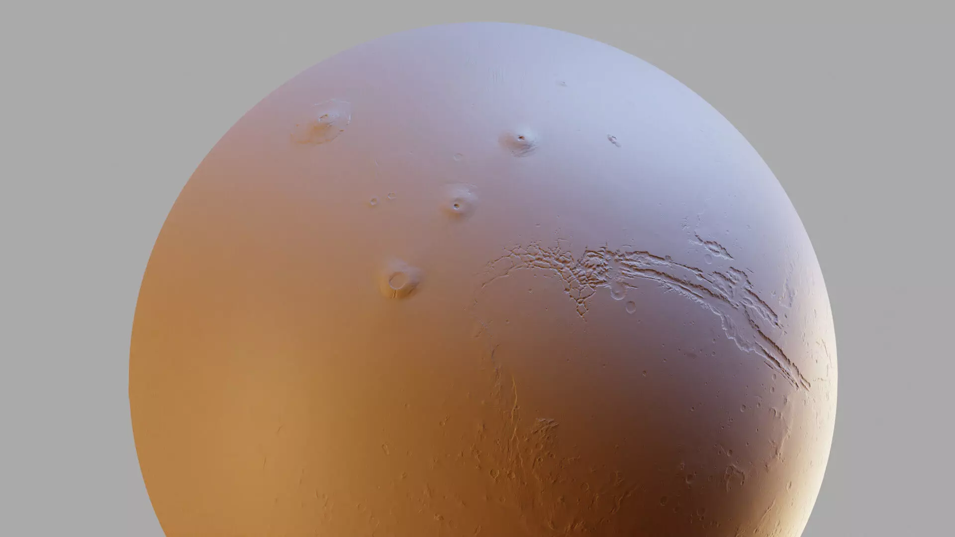 Mars 16K Photorealistic Low-poly 3D model_32