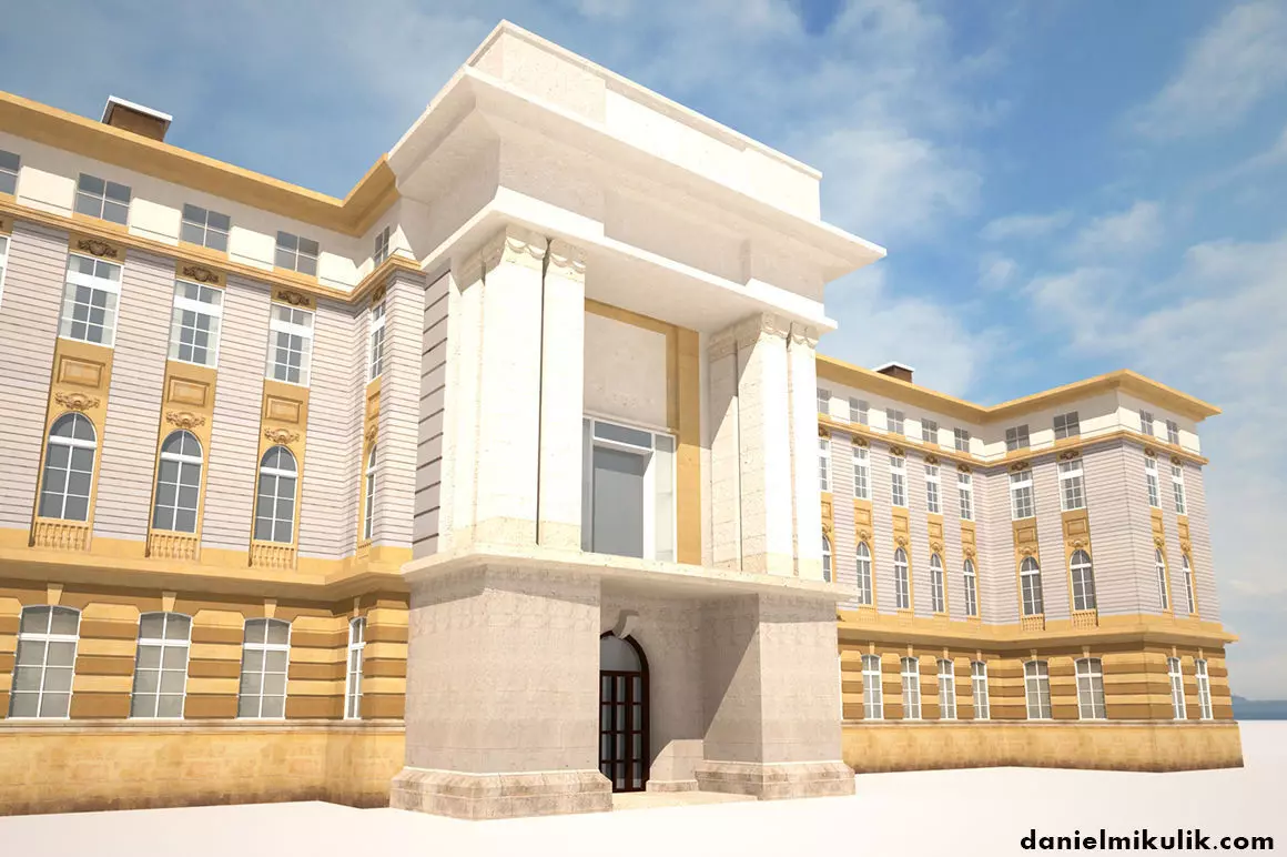 Neoclassical Building 164 3D model