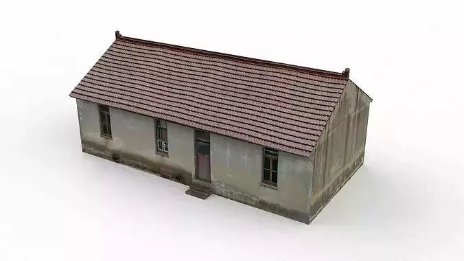 3D model Rural Self-built Residence House VR / AR / low-poly | CGTrader
