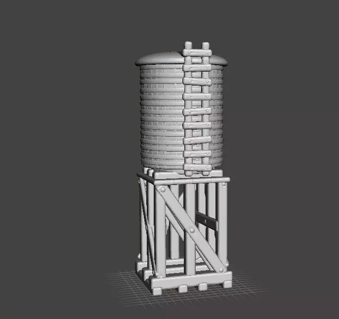 6MM SCALE WATER TANK MINIATURE MODEL FOR EPIC GAMES 3D print model