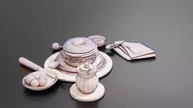 bagel Sandwich 05 3D print model 7
