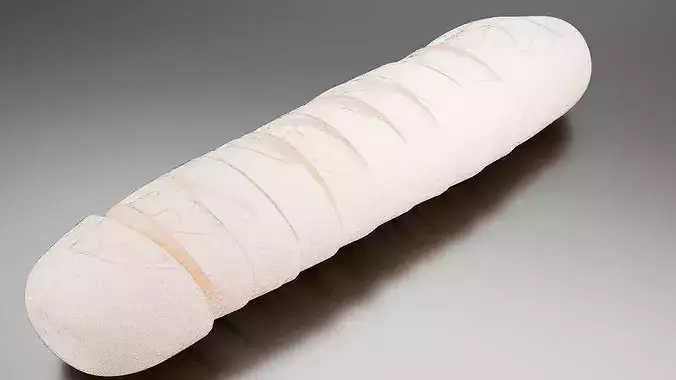 Baguette french bread 04 - 02 3D print model 7