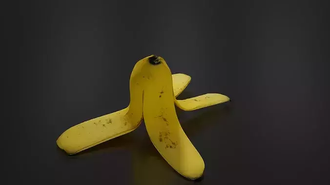 Banana peel 02 3D print model 5