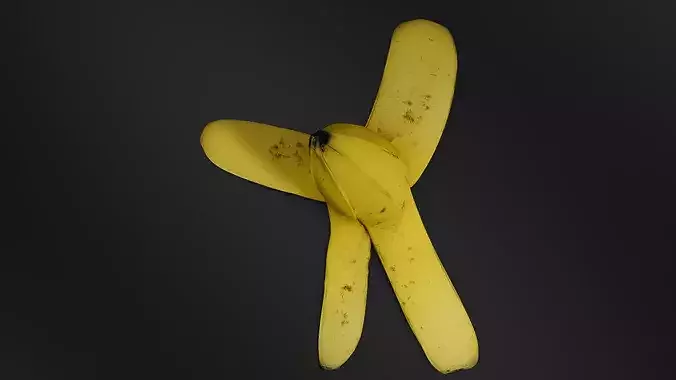Banana peel 02 3D print model 6