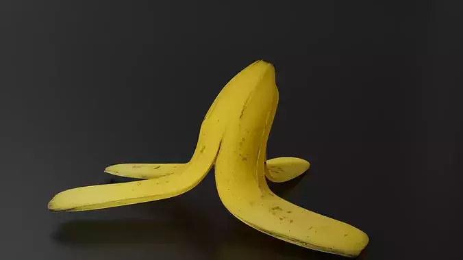 Banana peel 02 3D print model 4