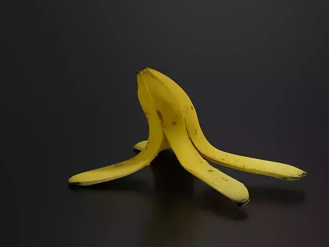 Banana peel 02 3D print model