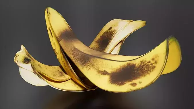 Banana peel 03 3D print model 3