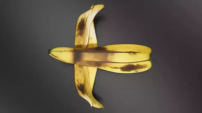 Banana peel 03 3D print model 6