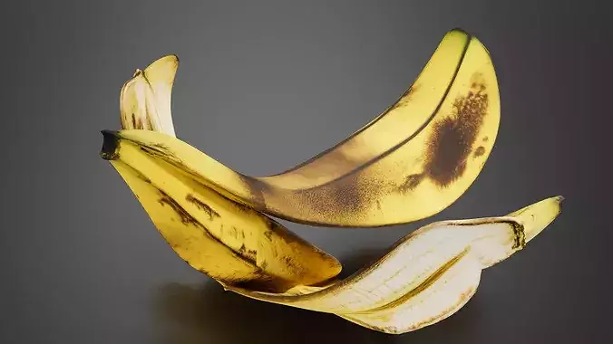 Banana peel 03 3D print model 2