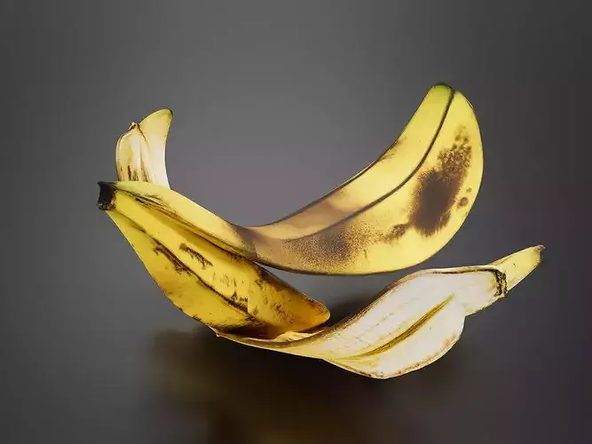 Banana peel 03 3D print model
