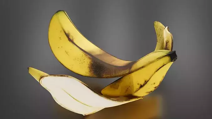 Banana peel 03 3D print model 5