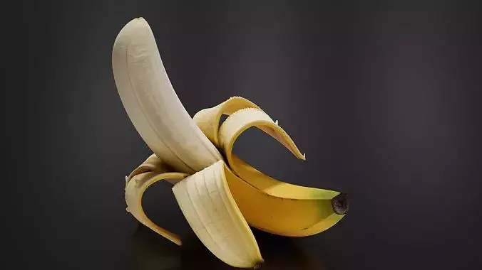 Banana 01 3D print model 5
