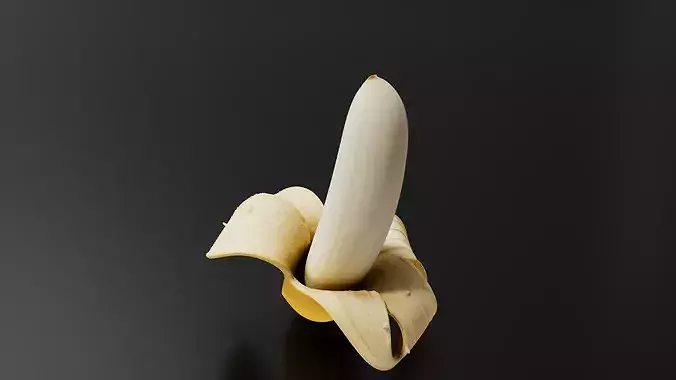 Banana 01 3D print model 4