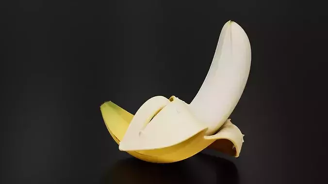 Banana 01 3D print model 3