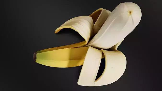 Banana 01 3D print model 6