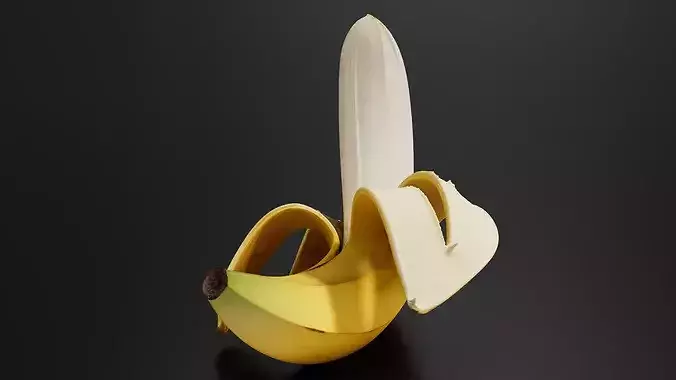 Banana 01 3D print model 2