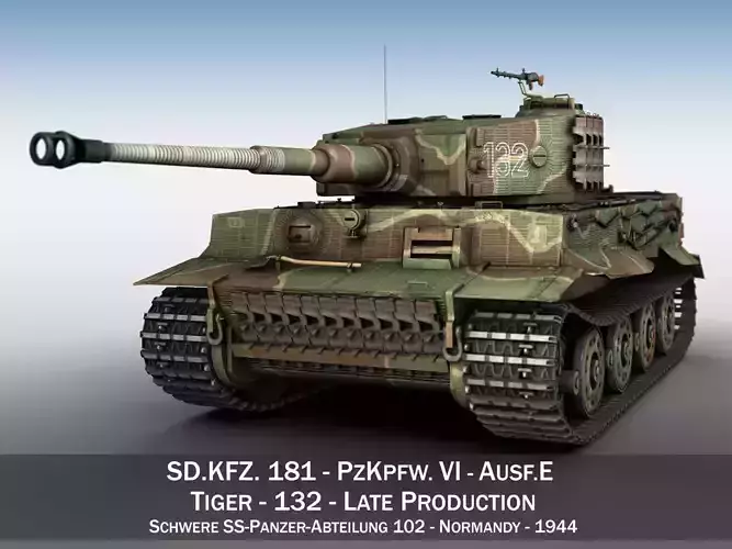 Panzer VI - Tiger - 132 - Late Production