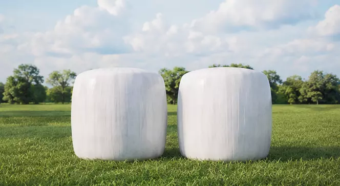 Wrapped Silage Bale Realistic Farm Asset 3D model