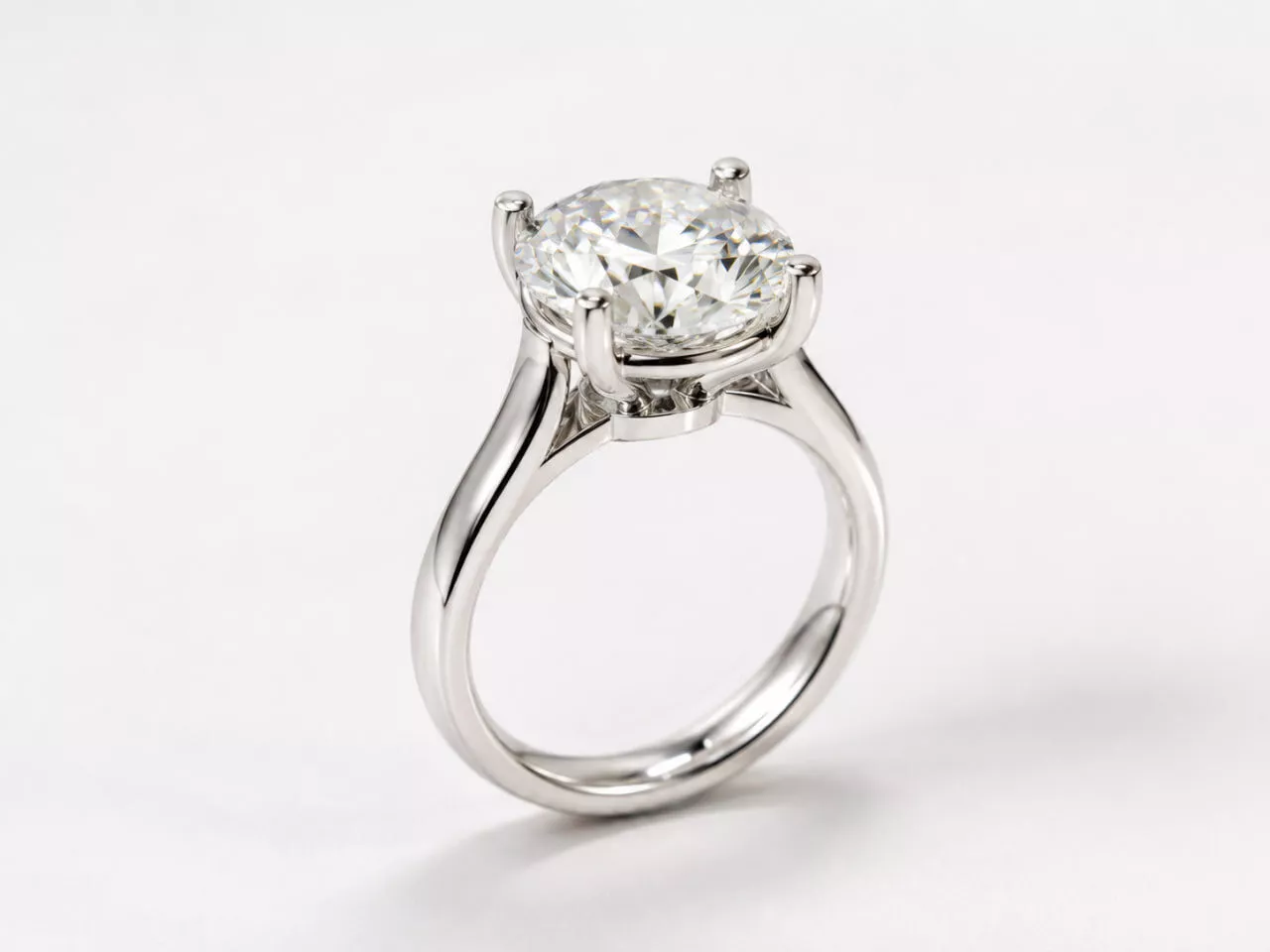 Luxury Jewelry Ring with 10 ct Diamond 3D print model