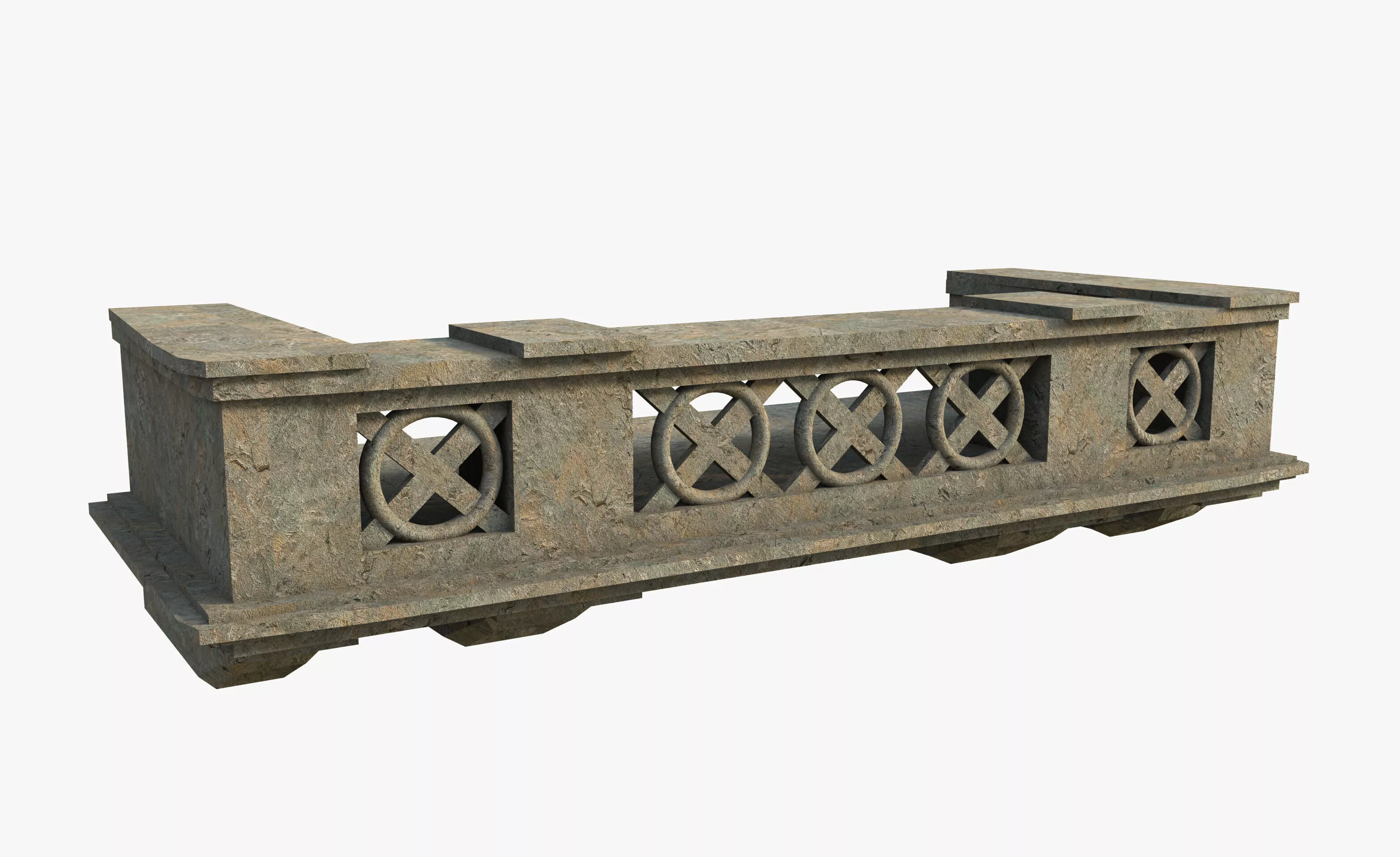 Ancient Castle Balcony Free 3D model
