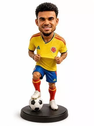 Luis Diaz - Colombia - World Cup Football Printable Doll 3D print model