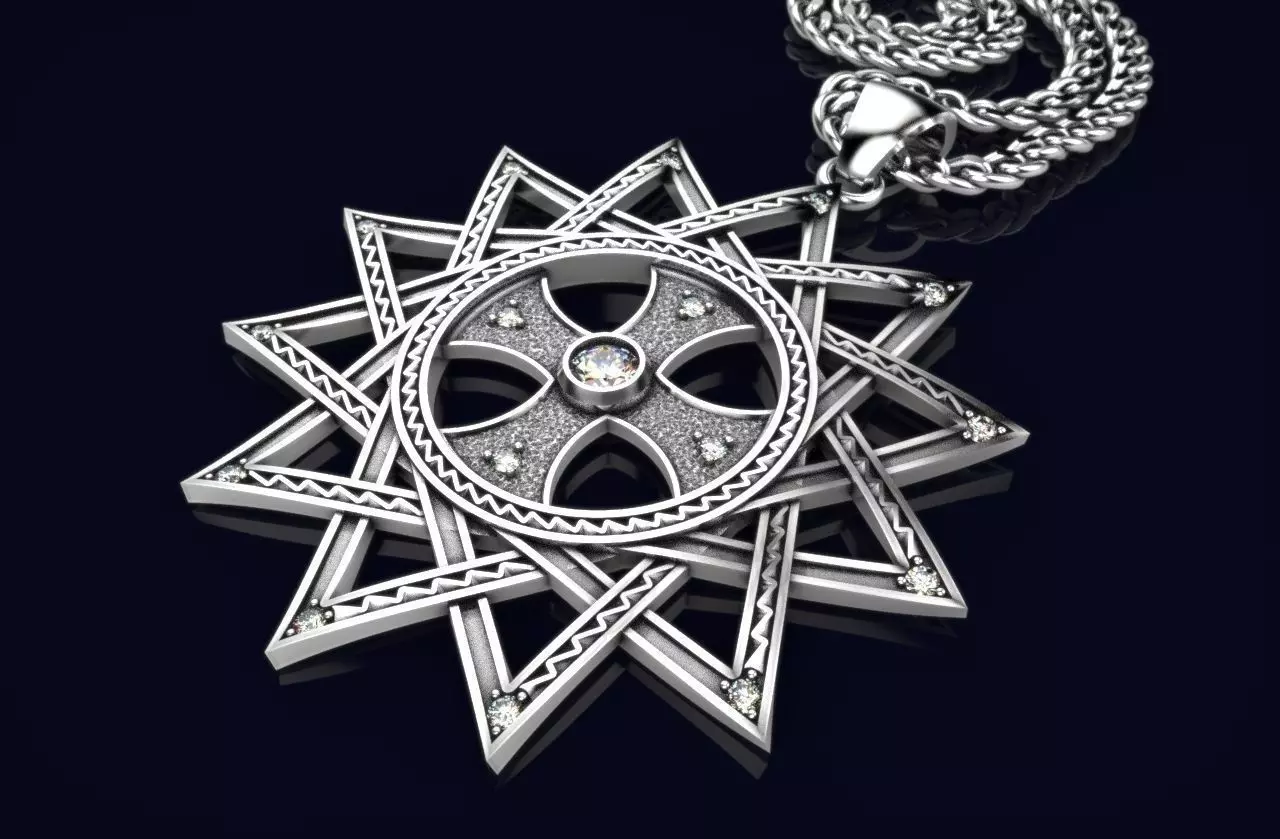 cross Necklace gold 206 3D print model 3D print model