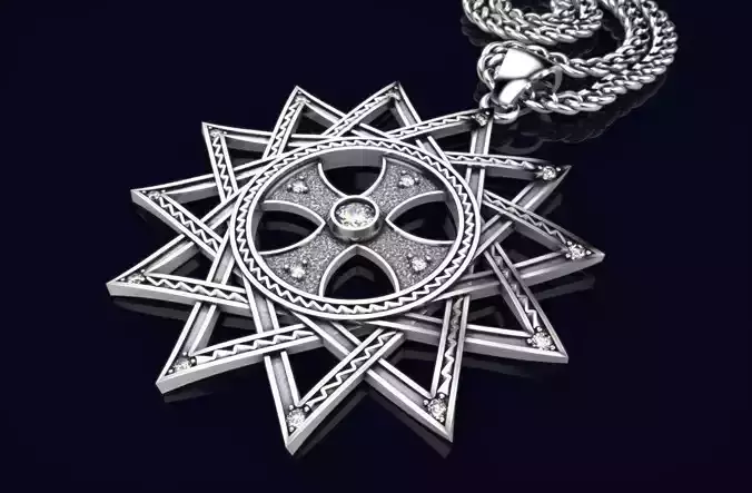 cross Necklace gold 206  3D print model