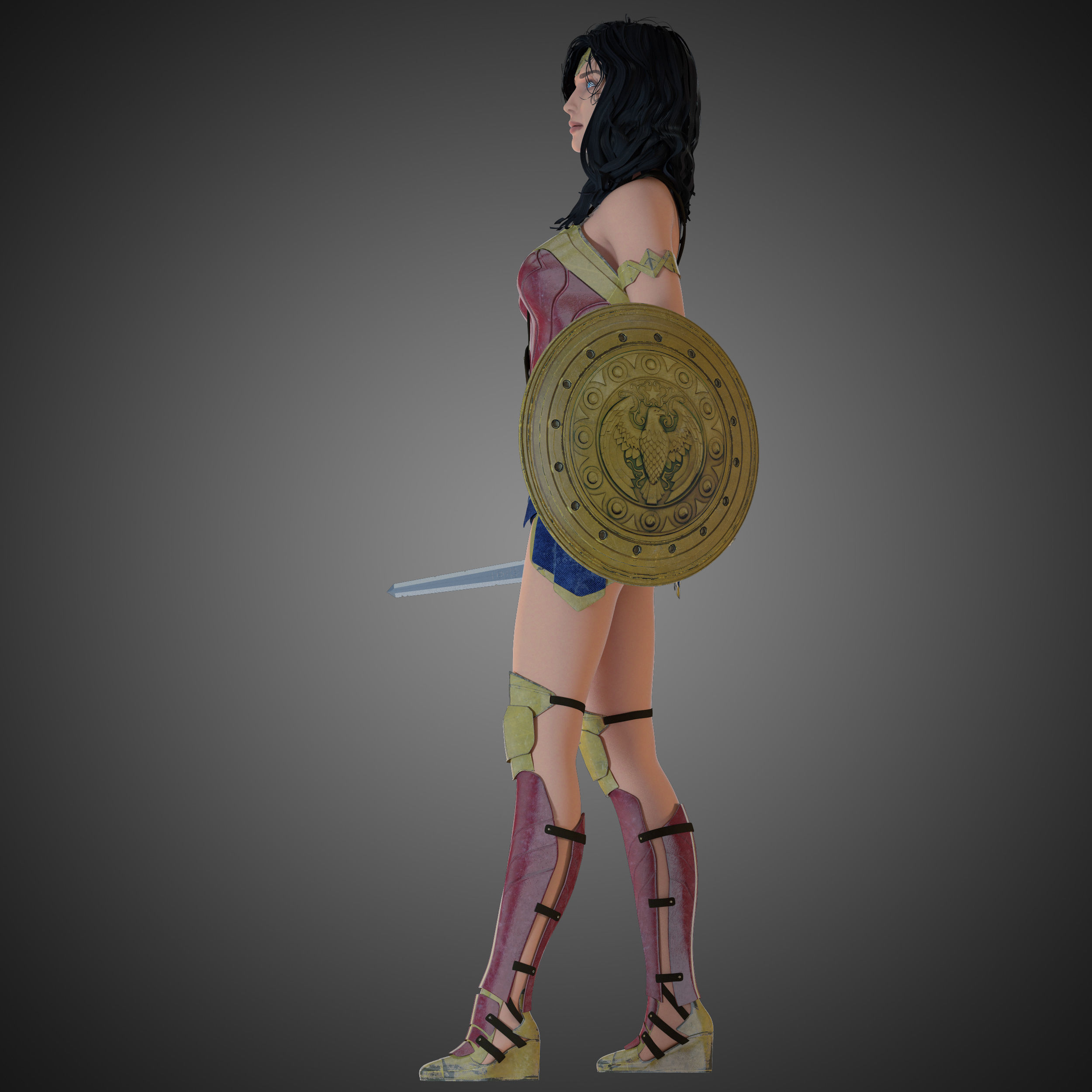 Wonder Woman 3D model_2