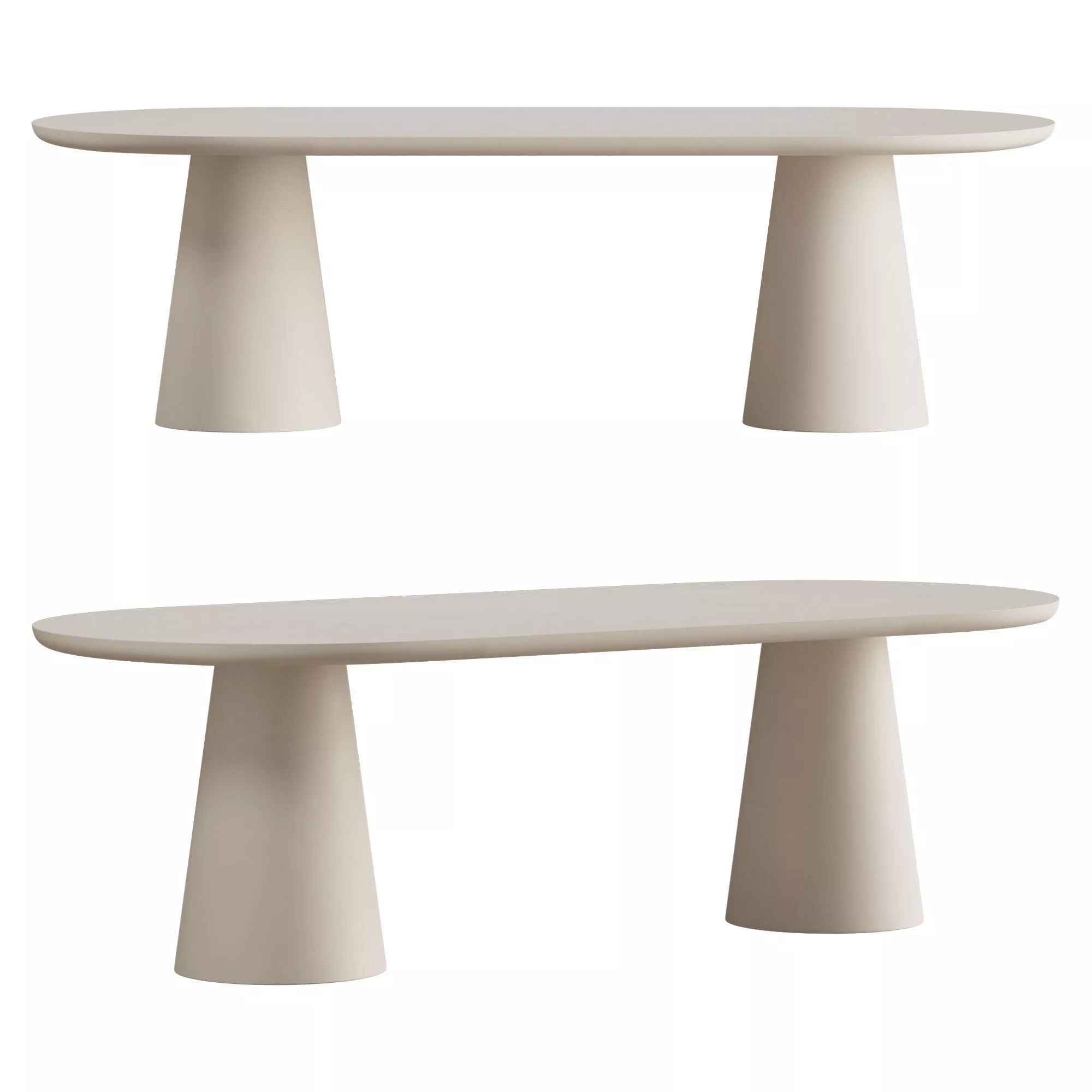 Kora Rectangular Dining Table 3D model