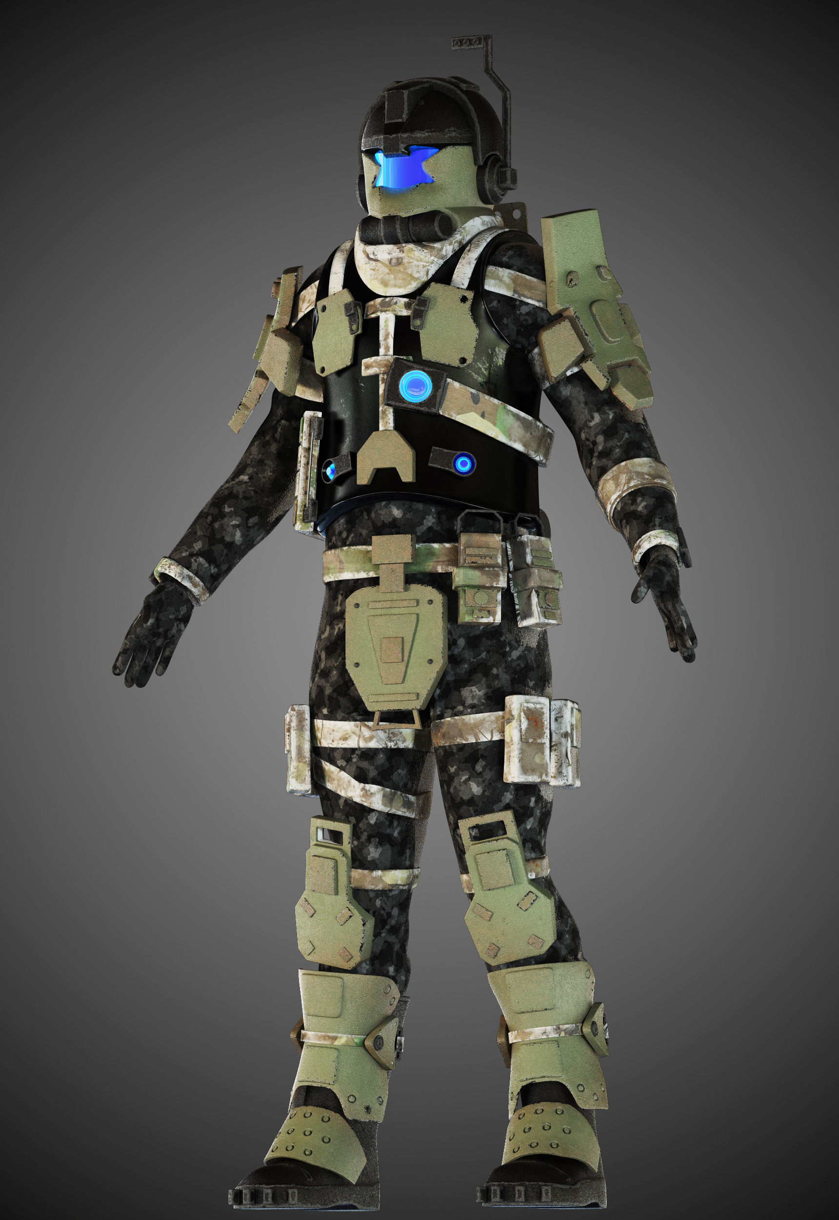 Titanfall pilot 3D model_3