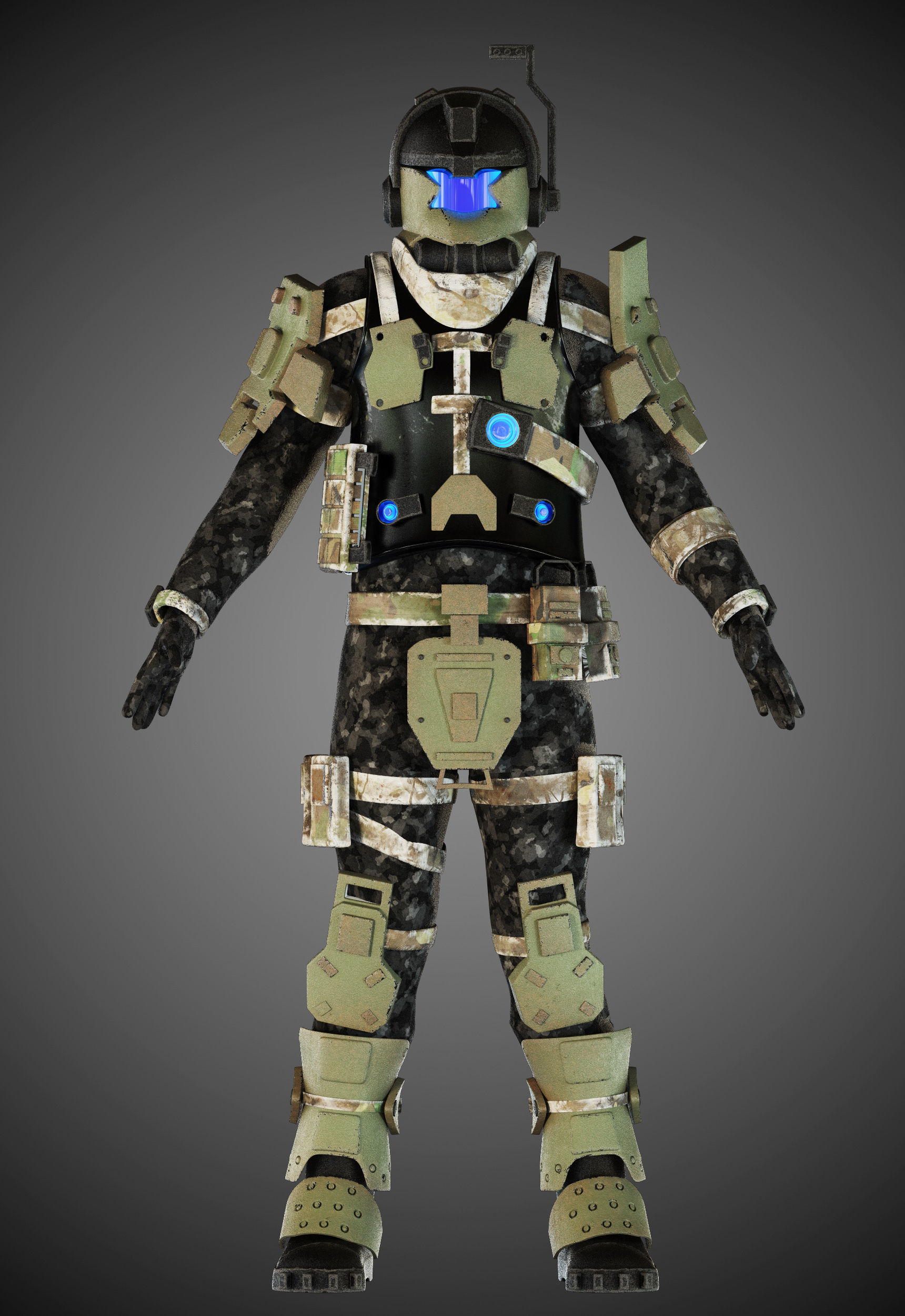 Titanfall pilot 3D model_9
