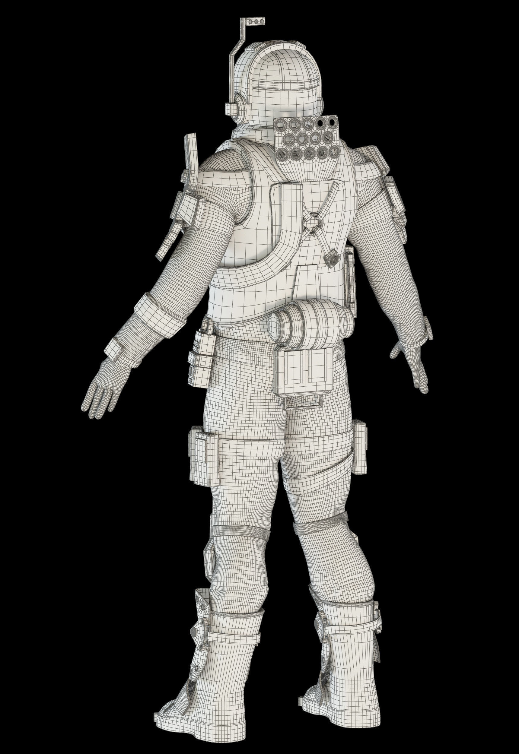 Titanfall pilot 3D model_21