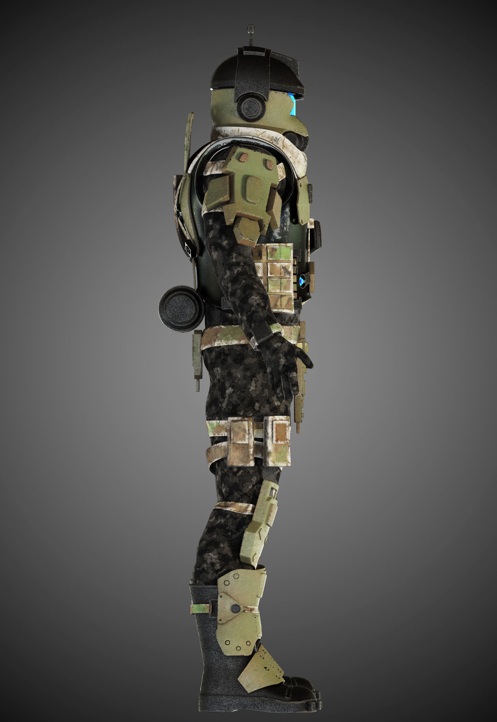 Titanfall pilot 3D model_2