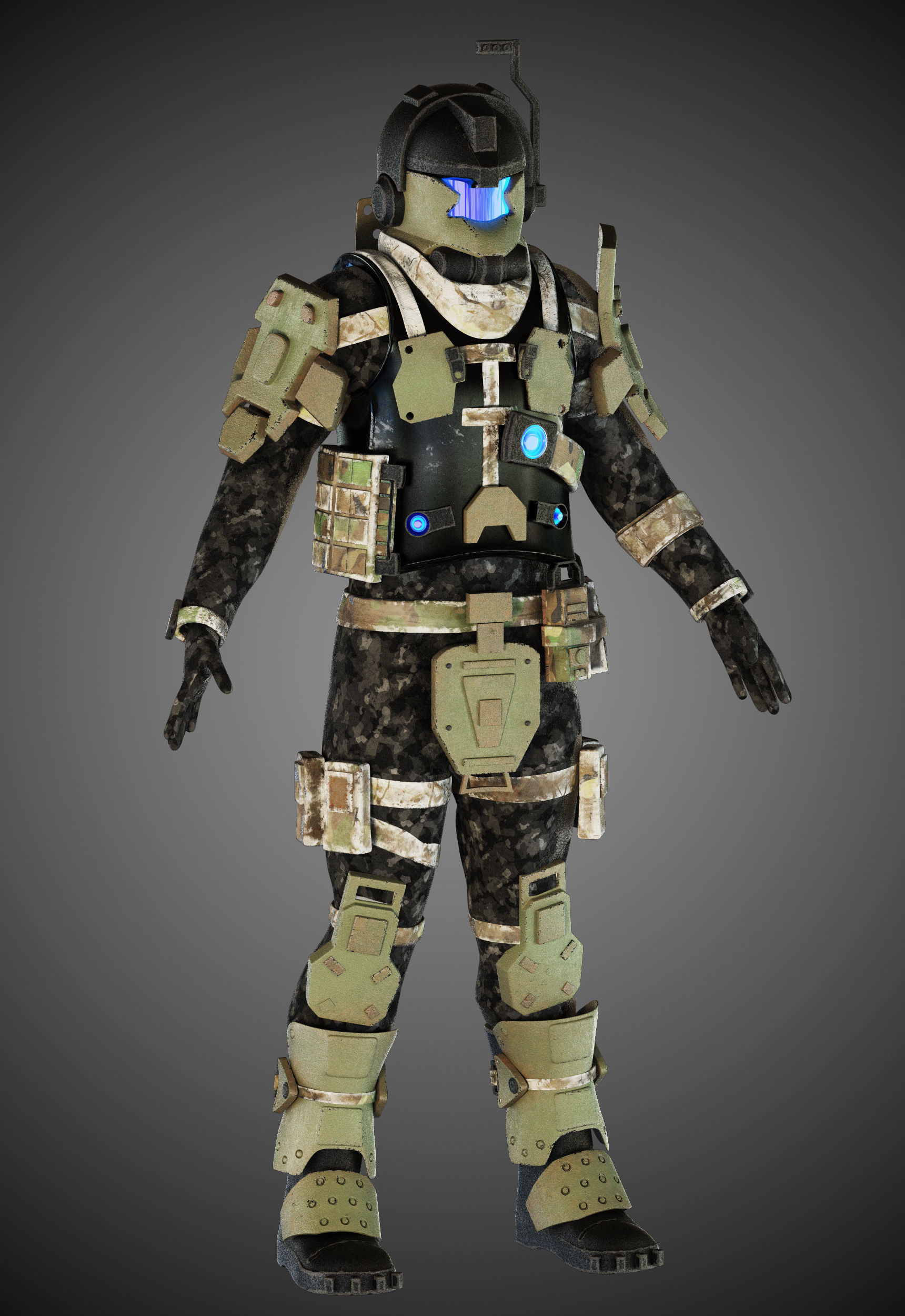 Titanfall pilot 3D model_1